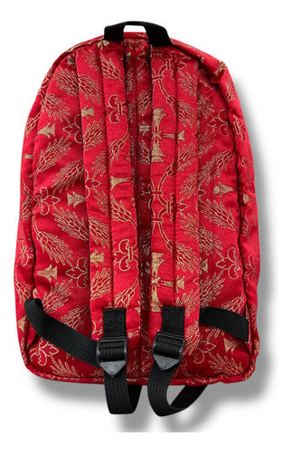 Mochila Sacristía Bordada Tres Corazones Barroca