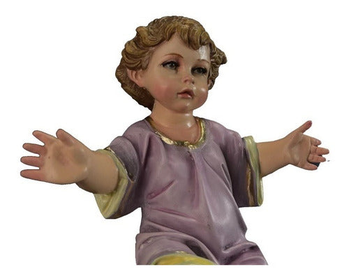 Niño Dios Modelo Italiano Policromía Al Óleo