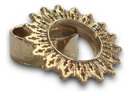 Teca O Relicario Con Rayos (porta Reliquia Santos)