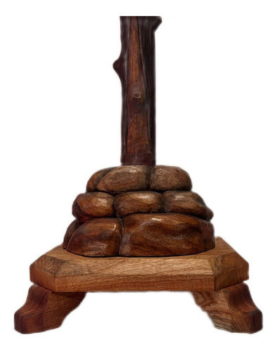 Cristo De Base  Articulado De Brazos Talla En Cedro 110