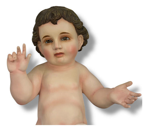 Niño Dios Talla En Madera De Cedro Rojo 22cm