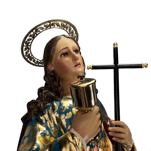 María Magdalena 150cm Estofada En Hoja De Oro