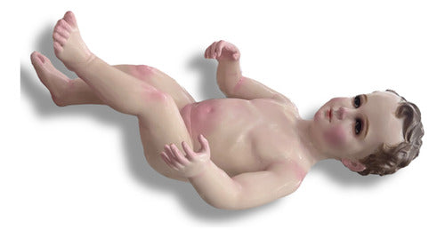 Niño Dios O Niño Jesús En Terminado Fino Bruñido 50cm