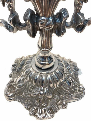 Juego De 2 Palmitorias Plateadas 44cm