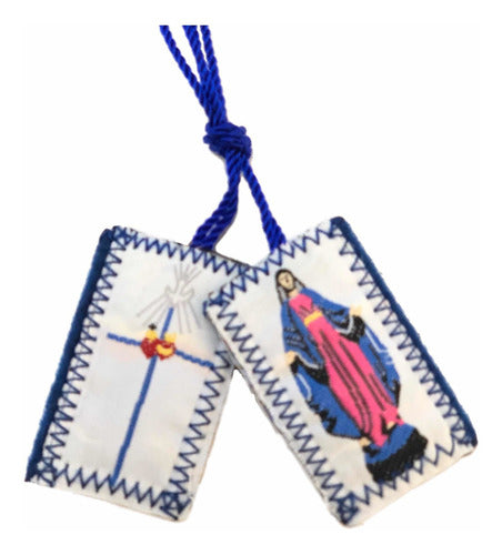 Escapulario Virgen De La Paz Tejido 50 Piezas
