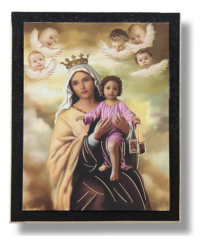 Cuadros De La Virgen Del Carmen  15cm 5 Piezas