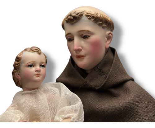 Figura San Antonio De Padua 40cm Para Vestir Y Bruñido