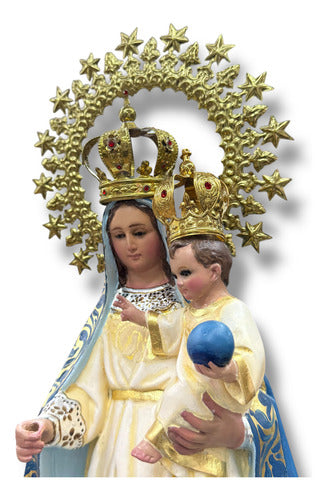 Nuestra Señora De La Caridad Del Cobre Fina Y Accesorio 78cm