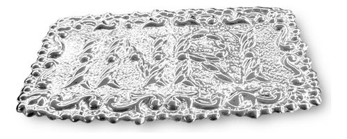 Letrero De Inri O Título De Cruz En Baño De Oro 12cm X 7cm