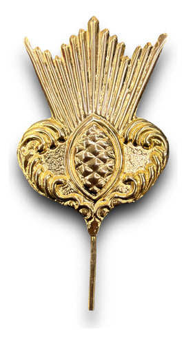 Juego De 3 Potencias Baño De Oro 10.5 Cm