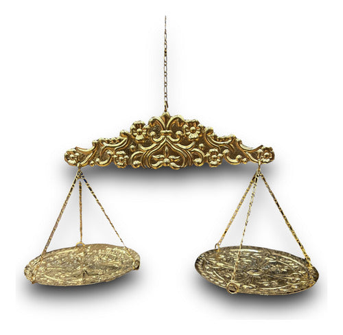 Balanza En Latón Para San Miguel Arcángel De 90cm A 110cm