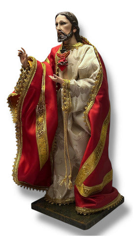 Sagrado Corazón De Jesús Para Vestir Articulado 45cm