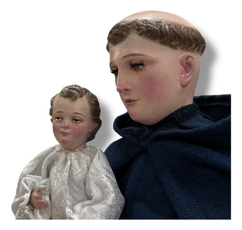 Figura San Antonio De Padua 40cm Para Vestir Y Bruñido