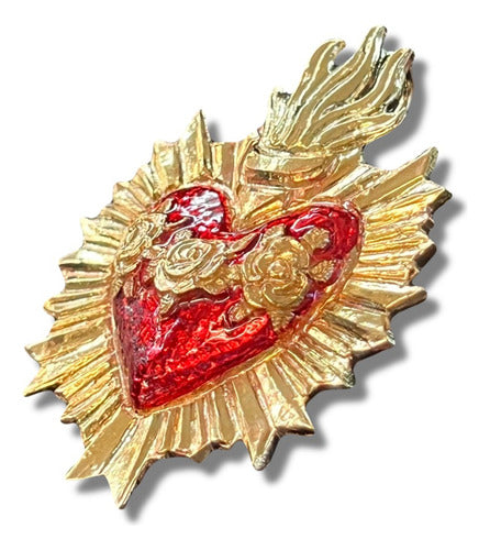 Corazón De María Accesorio En Chapa De Oro Imágenes 40-60 Cm