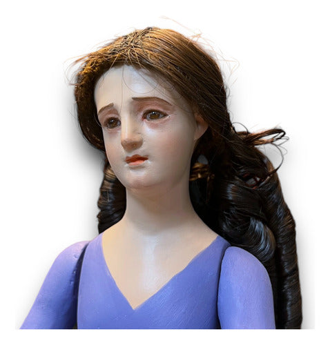 Cabellera Sintética Para Imágenes Religiosas 35cm