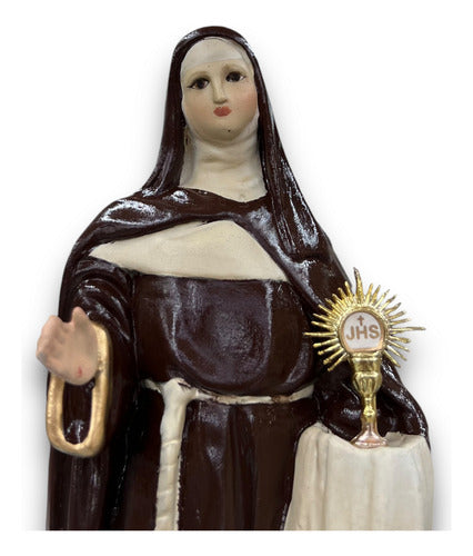 Escultura Santa Clara De Asis 21cm