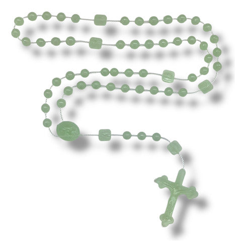 100 Rosarios De Plastico Fosforecentes