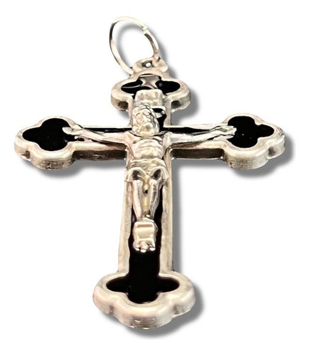 Medalla Italiana Cristo De Trébol 5.6cm
