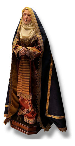 Dolorosa O Virgen De Los Dolores Para Vestir Y Bruñida 120cm