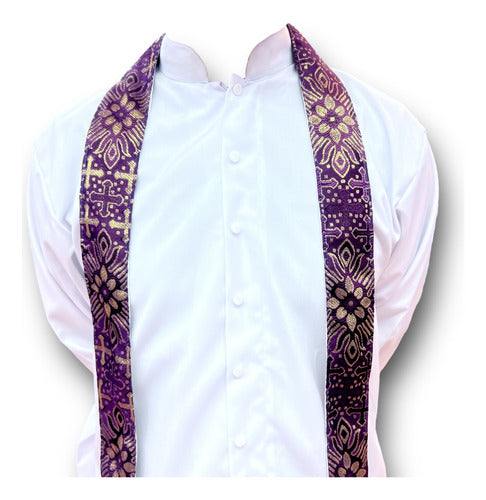 Estola Para Confesar Brocado Liturgico