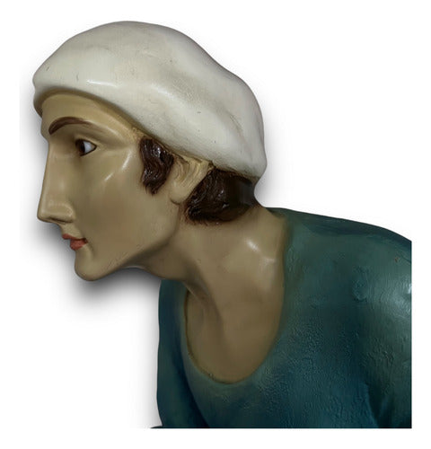 Pastor Con Chivo Para Nacimiento De 80cm