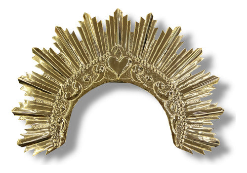 Resplandor Para Virgen Dolorosa Bañado En Oro #10