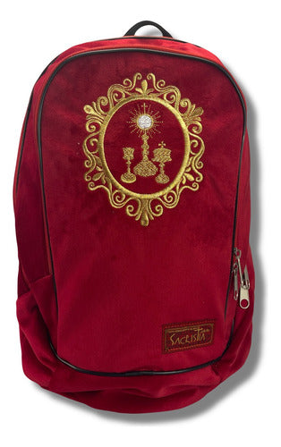 Mochila Sacristía Bordada Sacristia Eucaristía Comunion Liturgia