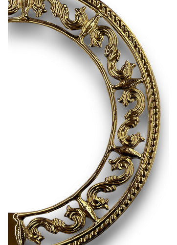 Aureola  30cm De Latón Bañado En Oro Para Imagen Religiosa