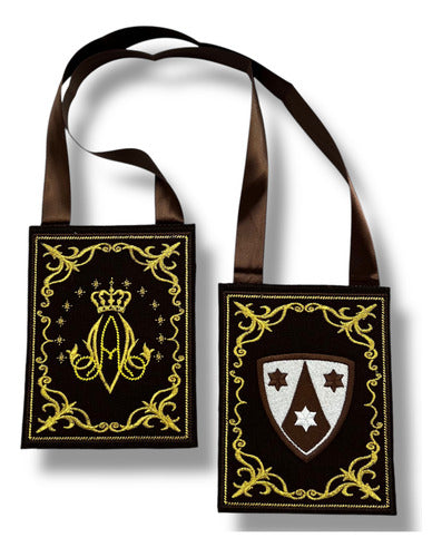 Escapulario Virgen Del Carmen Mediano 8.5cm X 11cm