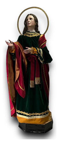 San Juan Evangelista De Vestir, Articulado Y Bruñido 125cm