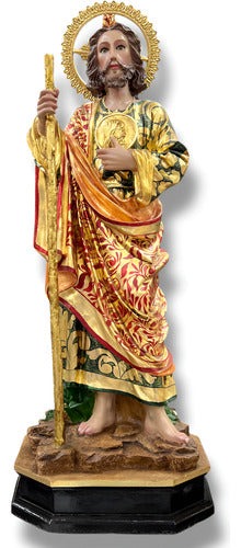 San Judas Tadeo 100cm Estofado En Oro
