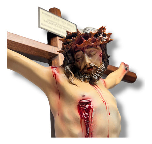 Crucifijo O Cristo Muerto Con Cruz Octagonal 90cm