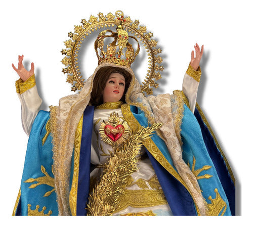 Virgen De La Caridad Replica Asuncion De Maria  Madera 56cm