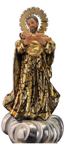 San Cayetano 63cm Estofado En Hoja De Oro