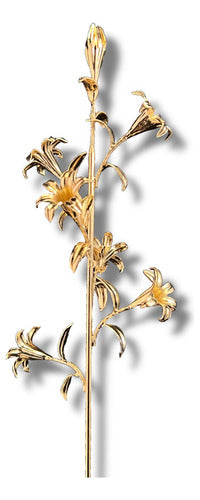Vara Florida De San José  Chapa  De Oro 40cm