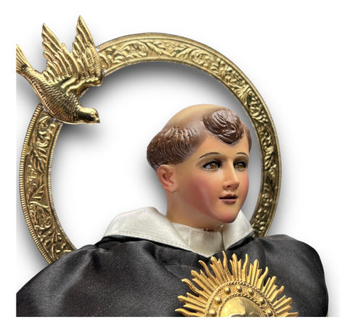 Santo Tomás De Aquino Al Óleo Imagen Para Vestir 63cm