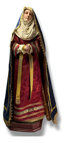 Dolorosa O Virgen De Los Dolores Para Vestir Y Bruñida 120cm
