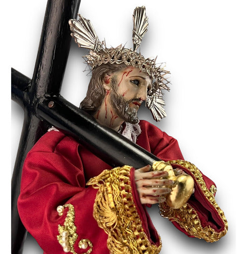 Jesùs De Nazaret O Nazareno Para Vestir Talla En Madera 38cm