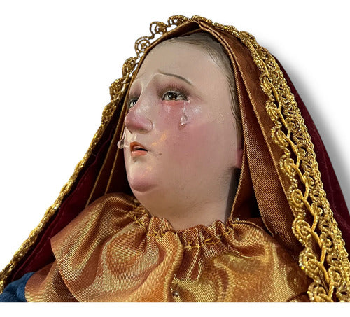 Virgen De Los Dolores Para Vestir Talla En Madera 50cm