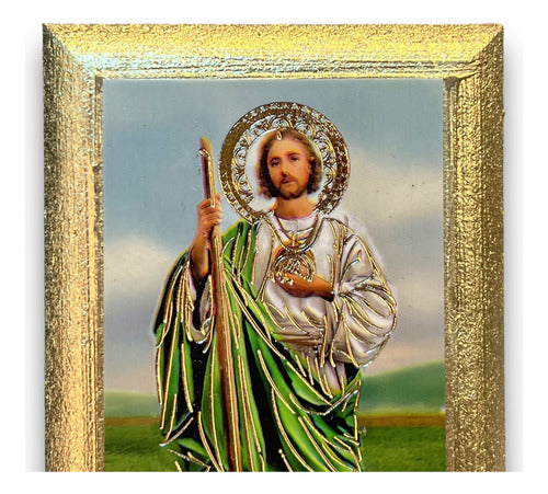 Cuadros De San Judas Tadeo 5piezas De 12cm