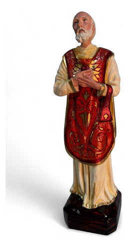 San Felipe Neri 34cm Estofado En Hoja De Oro