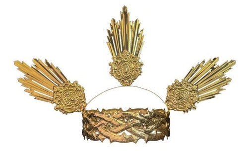 Corona De Espinas #18 Con 3 Potencias Laton