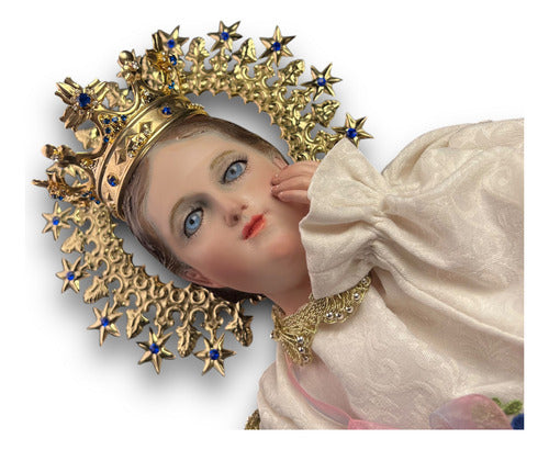 Divina Infantita Bruñida, Barroca Con Accesorios 58cm