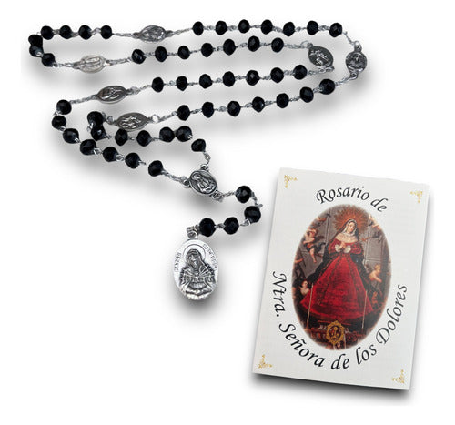 Rosario De La Virgen Dolorosa O 7 Dolores De Maria Negro