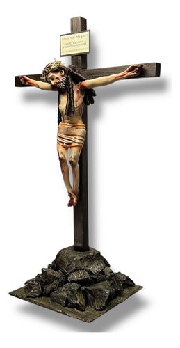Cristo Crucificado 85cm Desmontable Para Santo Entierro 44cm