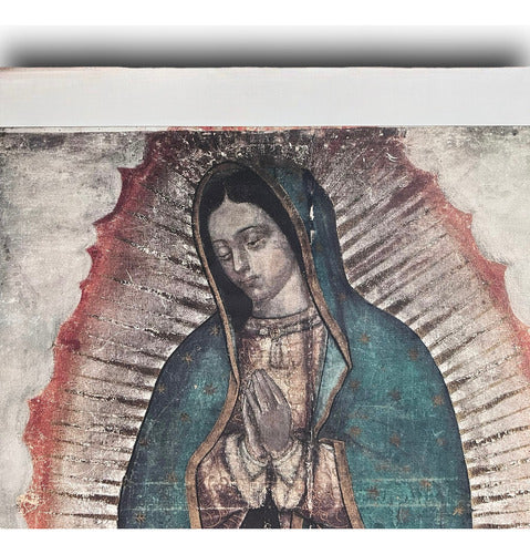 Litografías Virgen De Guadalupe Tamaño Natural En Tela Saman