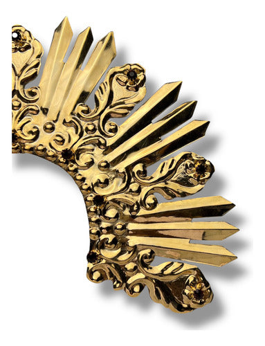 Resplandor Para Virgenes De Los Dolores Bañado En Oro #8