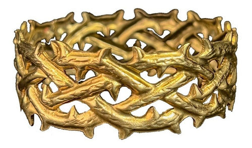 Corona De Espinas #5.5 Laton Cincelado