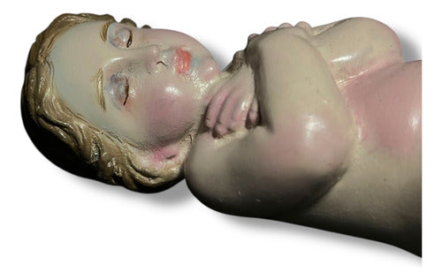 Niño Dios Tallado En Madera 12cm