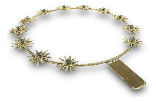 Aureola 12 Estrellas 22cm Latón